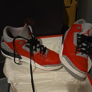 Nike Air Jordan Red and Gray Sneakers
